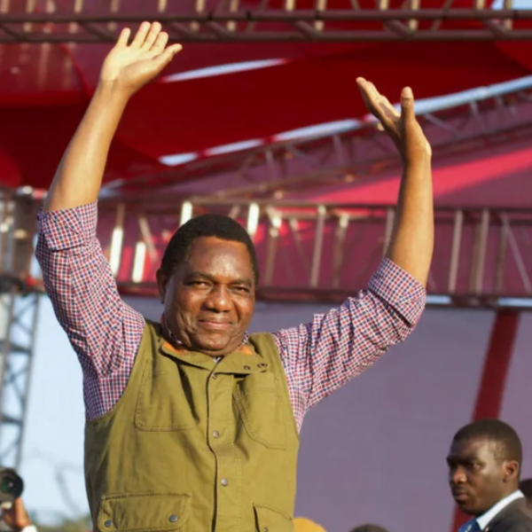 Hakainde Hichilema Re-Elected Zambia President with 60% as Rival Rejects Results